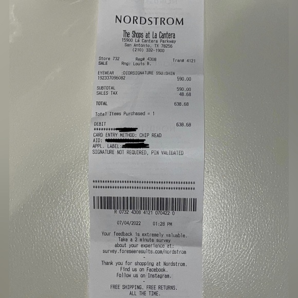 AUTHENTIC THE DIOR SIGNATURE S5U 60MM SQUARE - Picture 6 of 7